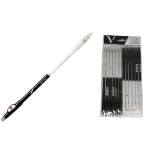 LÁPIS DUO PRETO E BRANCO C/ APONT. VIVAI PCT 12 PÇS