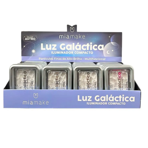 ILUMINADOR COMPACTO LUZ GALATICA MIA MAKE CX 24 PÇS