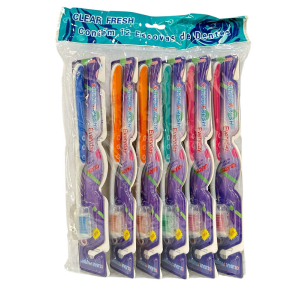 ESCOVA DENTAL ADULTO CLEAR FRESH CERDAS MACIAS PCT 12 PÇS