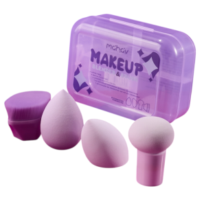 KIT 3 ESPONJAS E 1 ESCOVA MAHAV