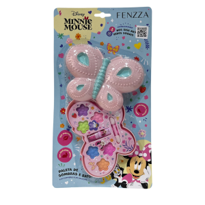 PALETA DE SOMBRAS E BATOM DISNEY MINNIE FENZZA