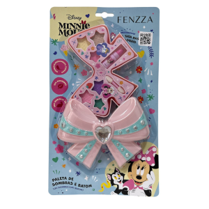PALETA DE SOMBRAS E BATOM DISNEY MINNIE FENZZA