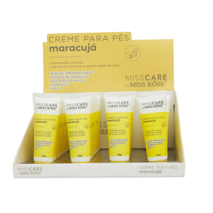 CREME PARA PES MARACUJA MISS ROSE CX 24 PÇS