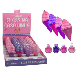 GLOSS NA CASQUINHA MIA TEEN CX 24 PÇS