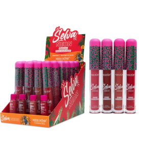 BATOM EFEITO AVELUDADO SELVA NEON MISS ROSE CX 24 PÇS