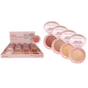 ILUMINADOR CRYSTAL GLOW RUBY ROSE CX 36 PÇS