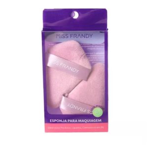 KIT 2 ESPONJAS PARA MAQUIAGEM EXTRA MACIA TRIANGULAR MISS FRANDY