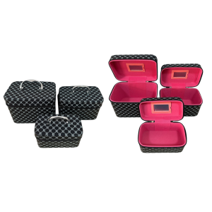 KIT 3 FRASQUEIRAS PRETA E BRANCA