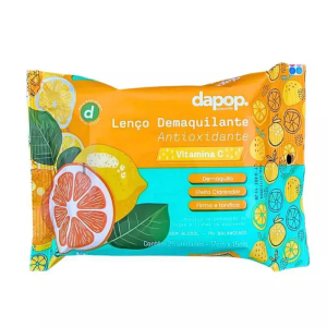 LENÇO DEMAQUILANTE ANTIOXIDANTE VITAMINA C DAPOP