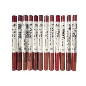 12 UNDS LIPSTICK PEN CREAMY NUDES LOVE RAIN