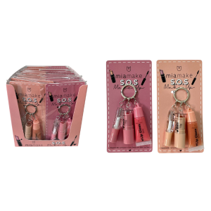 CHAVEIRO SOS MAKE UP MIA MAKE CX 24 PÇS