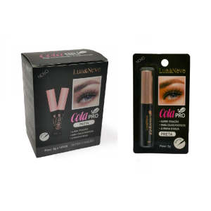 COLA PARA CILIOS PRETA PRO LUA E NEVE CX 12 PÇS