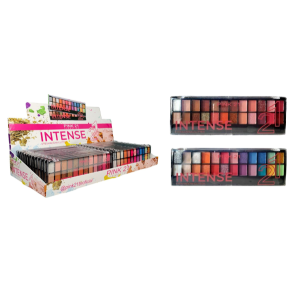 PALETA DE SOMBRAS INTENSE PINK 21 CX 24 PÇS