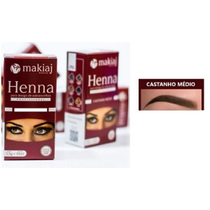 HENNA CASTANHO MÉDIO MAKIAJ