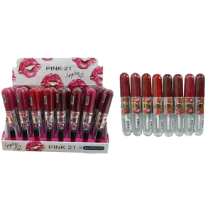 LIP GLOSS X2 PINK 21 CX 24 PÇS