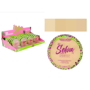 PO COMPACTO SELVA NEON MISS ROSE CX 24 PÇS