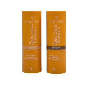 2 UNDS CONTORNO EM PÓ NASCI ASSIM MIA MAKE